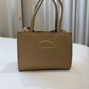 Telfar Cream Small Shopping Bag